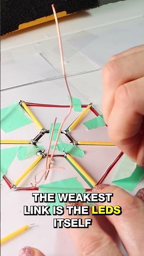 Giant LED Snowflake Using LED Filament (Circuit Sculpture Tutorial)