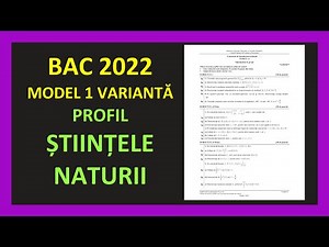 Bacalaureat matematica 2022 varianta stiinte ale naturii rezolvata model bac mate m2 pregatire bac