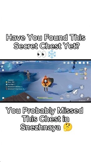 “YOU MISSED THIS CHEST 👀 IN SNEZHNAYA"…❄️ #genshinimpact #genshin