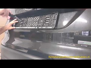 Clipper kentekenplaathouder monteren