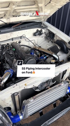 Ford Ranger Intercooler Piping Setup with SS Components