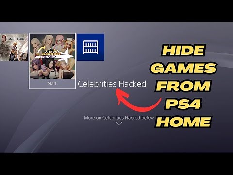 How to hide PS4 games from home screen