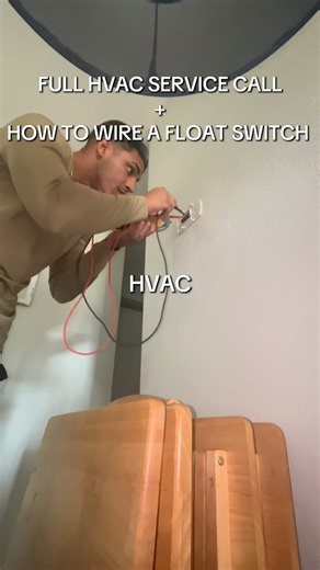 Hvac Disciple on Instagram: "FULL HVAC SERVICE CALL🔥 | HOW TO WIRE IN FLOAT SWITCHS⚡️ | #foryoupage #viral #creatorsearchinsights #hvac #hvactechnician #bluecollar #mywork #hvaclife #hvacinstaller"