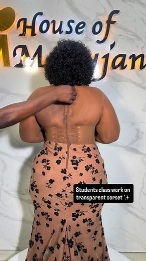 1.8K views · 29 reactions | Advanced students class work on transparent corset with zipper殺✨ | Hmj Fashion Academy | Facebook