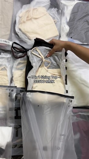 String Top လေး Instock ဝင်ထားပြီး❤️ #シ゚viral #fyp #stringtop #sheintop #top