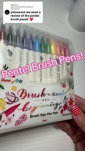 Pentel Brush Pens Review and Lettering Tips
