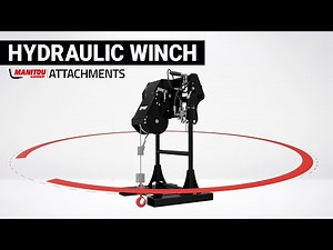 Increase the versatility of your #MANITOU rotating telehandler 🔴 Hydraulic Winch Direct Hook Mount 🔥
