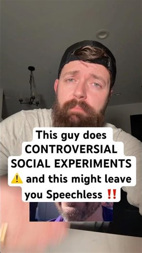 The guy does CONTROVERSIAL SOCIAL EXPERIMENTS, and this will leave you speechless ‼️