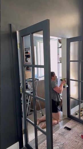 Building French Doors #diy #diydoors #diyfrenchdoors