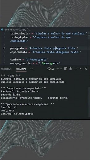 [ 003 | #python ] Strings e caracteres especiais em Python
