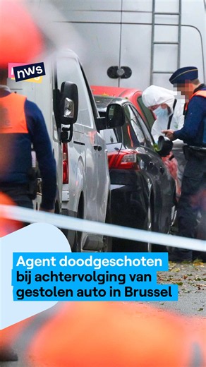 In Brussel is een agent doodgeschoten bij een achtervolging. #nwsnwsnws #jette #agent #schietpartij #carjacking