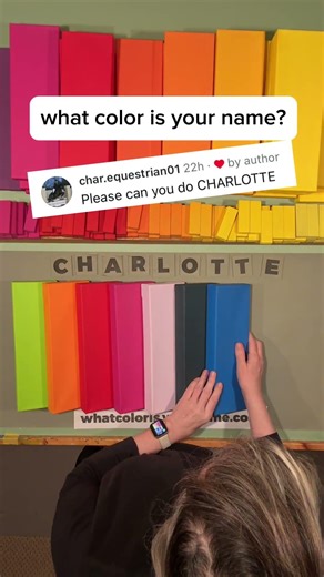 what color is your name, Charlotte? 🌈 (by request!) #synesthesia #charlotte