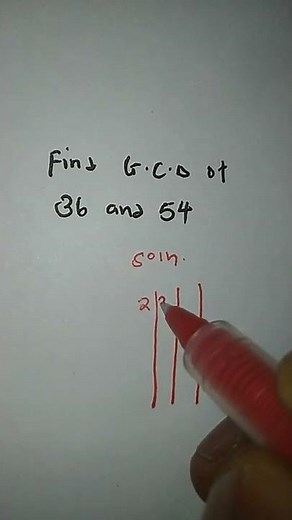 How to find the G.C.D of two numbers#shorts