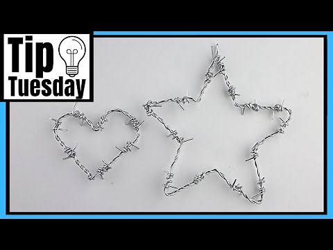 DIY Barbed Wire for Star Home Decor or Suncatcher DIY Tutorial