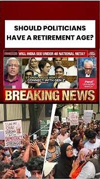 SHOULD POLITICIANS HAVE A RETIREMENT AGE? #genz #politicians #rajdeepsardesai #shortsviral