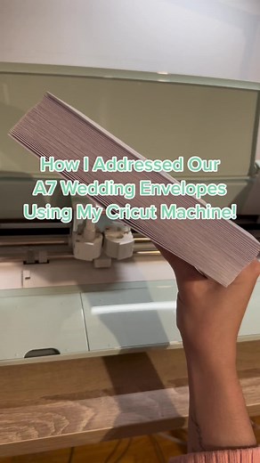 How to Address A7 Wedding Envelopes with Cricut Machine