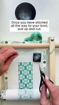 How to Start #Needlepoint: Step-by-Step Tutorial for Beginners - Continental Stitch
