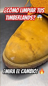 🟤 ¿CÓMO LIMPIAR UNAS TIMBERLAND DESTRUIDAS? EL CAMBIO TE VA A SORPRENDER 🔥 #asmr #timberlands