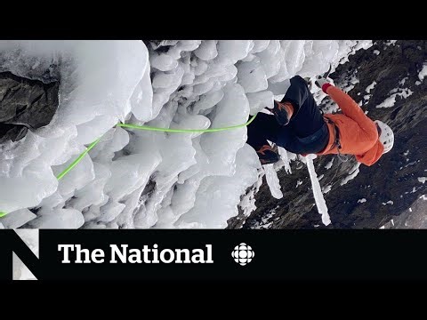 Ice climber returns to waterfall that nearly killed him | The Moment