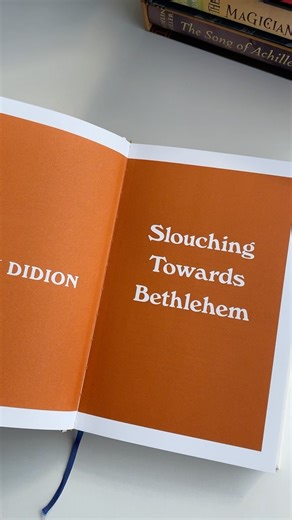 Slouching Towards Bethlehem by Joan Didion. This Folio edition is the author’s seminal essay collection in which Joan Didon narrates the political and social climate of the 1960s in America. Explore the 20 crackingly sharp essays in this book via the link in the bio. | The Folio Society