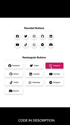 Animated Social Media Icons | HTML CSS Hover Animation