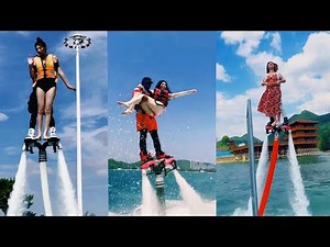 Epic water flyingboard dancing| Fun water jetpack#watersport #outdoors#water park