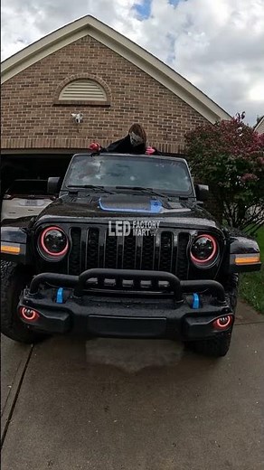 LED Factory Mart Jeep JL JT RGB LED Headlights & Fog Lights #jeeplife #wranglerjl #jeepgladiator