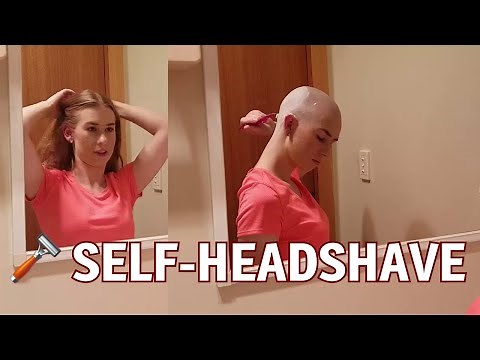 Smooth Bald Woman Headshave! 😱 Transformation From Long Hair to Smooth Scalp #headshavewomenlatest