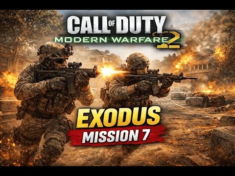 MW2 Exodus Mission Gameplay | No Commentary
