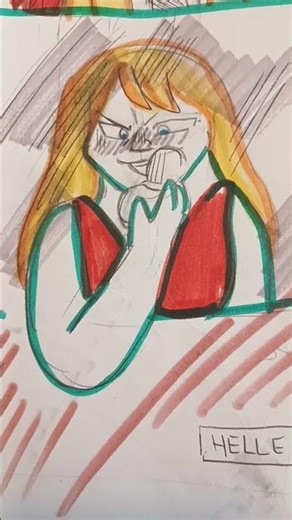 mha au (rough comic) meet hawks's boss hellen one of the true villains #mha #art #oc