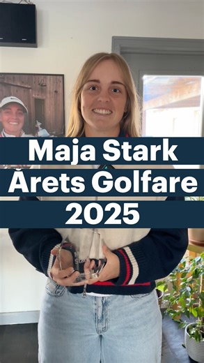 Maja Stark är utsedd till Årets Golfare i Sverige 2025. Hör hennes reflektioner om säsongen som gick, fångade i samband med att priset delades ut. | Svensk Golf