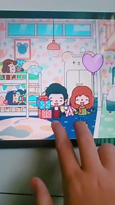 Animated Characters in a Colorful Room Scene