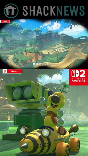 77K views · 606 reactions | Mario Kart World Gameplay - Binocular View with Wiggler #MarioKartWorld #NintendoSwitch2 #NintendoToday #Gaming #Nintendo | Shacknews | Facebook
