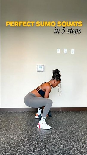 The perfect sumo squats in 5 steps | glute exercise