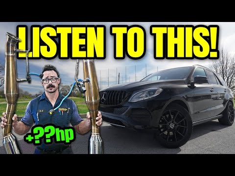 Megaphones Work… Learn Why! We Transform a Turbo V6 Mercedes GLE M276 Exhaust | Dyno & Sound Tests!
