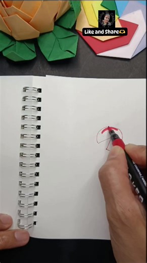 Simple art - Flying lady bug #art #drawing #ladybug | Maridona Morillo Casingal