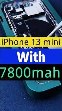 iPhone 13 Mini me 7800mAh Battery? #hypertech #modified #omg #viral #tech #iphone #smartphone#shorts