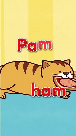 CVC Word Family Song | Pam Has Ham | -AM Words for Kids | #shorts | Little Fox