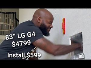 How to install LG’s 83” G4 install above a fireplace