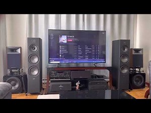 JBL 4306 and Polk Audio reserve R700 playing together