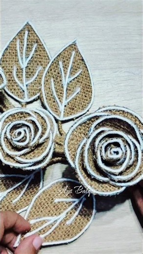 Handcrafted Burlap Roses
