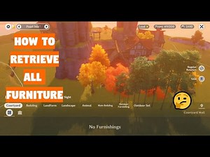 How to retrieve all furniture at once | Serenitea Pot | Genshin Impact House System