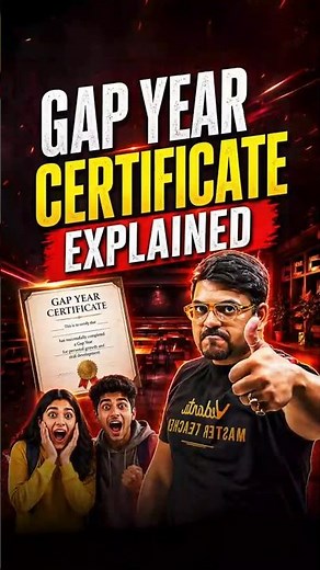 All About Gap Year Certificate! #jee2026 #jee #jee2027 #dropper #dropperjee #jeeexam #iitjee #shorts