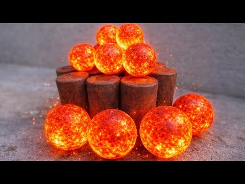 I Forged a DAMASCUS Knife from Old Bearing Balls… The Result is INSANE!