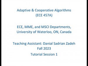Adaptive & Cooperative Algorithms, F23(T1): Examples for Convexity of Sets and Functions