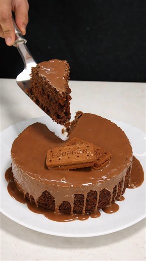 No Oven Bourbon Biscuit Cake 😍 #shorts