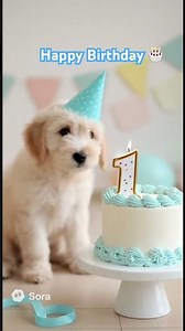 Happy Birthday Puppy Video #happybirthday #birthdaywishes #youtubeshorts
