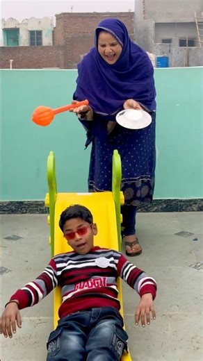 This slide prank went wrong! 😂🛝 #shorts