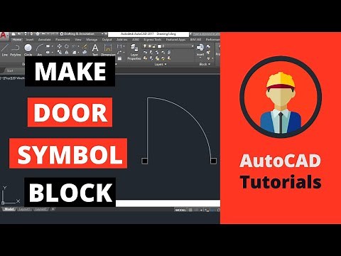 How to draw Door in AutoCAD | Placement of Doors in 2D drawing | AutoCAD