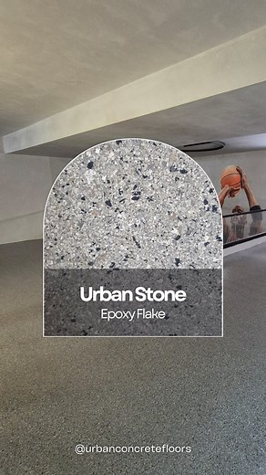 Discover the beauty of our Urban Stone. Its neutral tones and textured surface effortlessly complement any background, especially ones with creative wall art. This versatile aesthetic enhances any space. #urbanconcretefloors #epoxy #interiordesign #flooringinstaller #floor #flooring #melbourne #urbanstone | Urban Floors